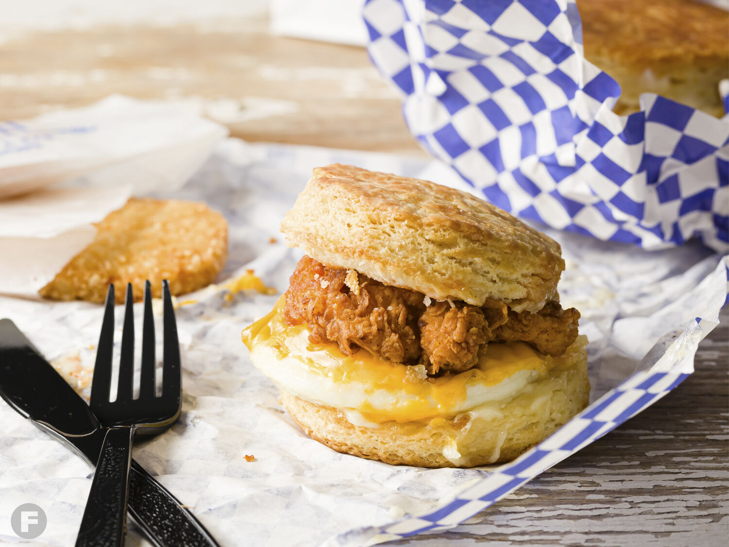 Juniper: Chicken biscuit sandwich